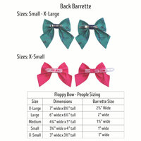 Fall/Spooky Season ∙ Floppy Bow Hair Barrette