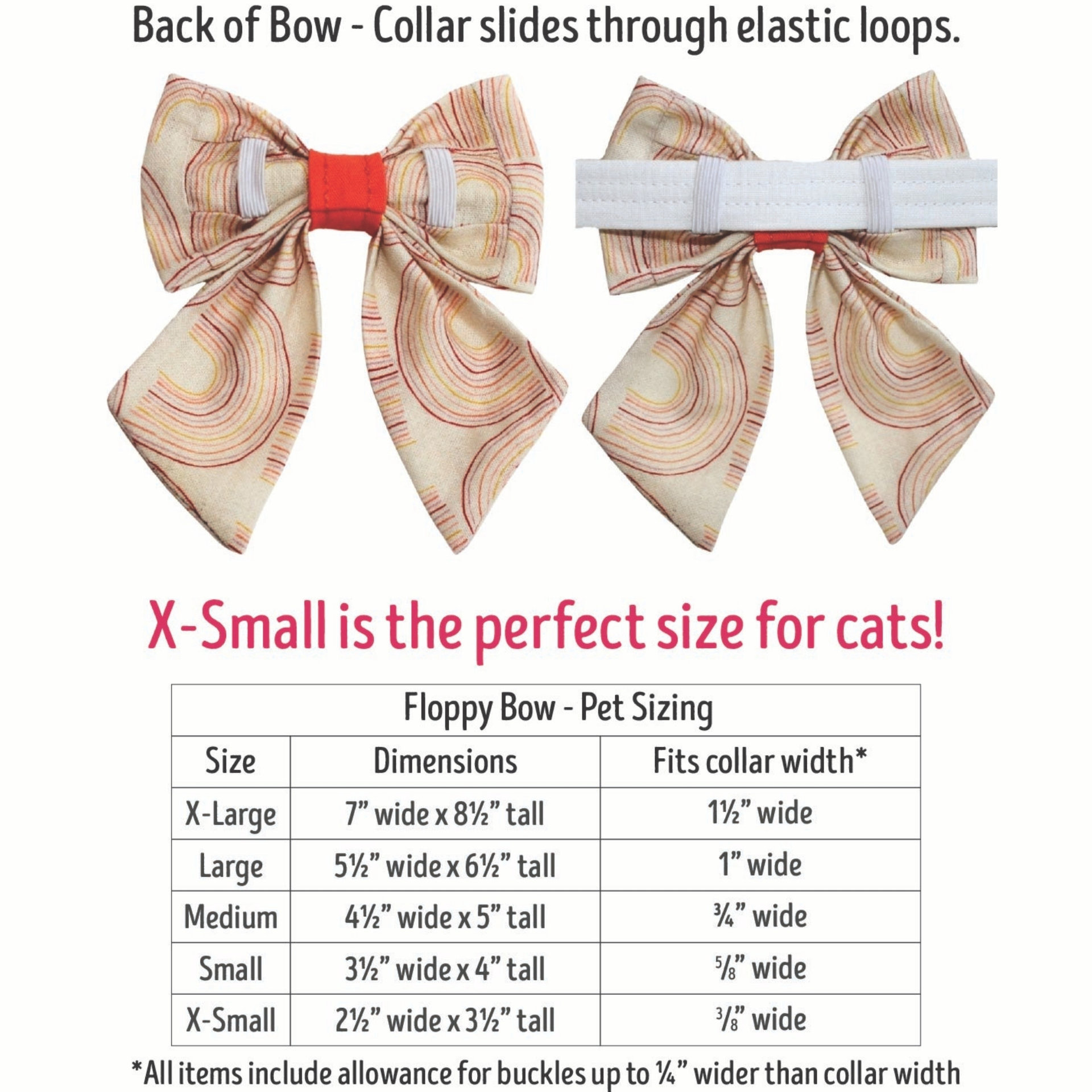 Floppy Bow for Collar